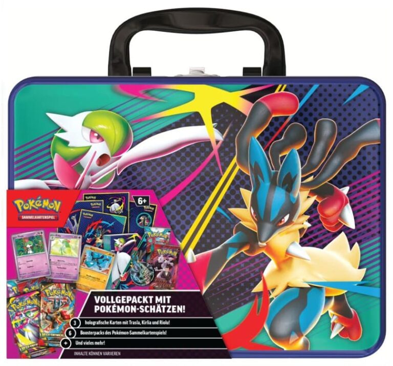 Pokémon-Sammelkoffer-Collectors-Chest-Herbst-Fall-2025-Mega-Lucario-Guardevoir-Deutsch