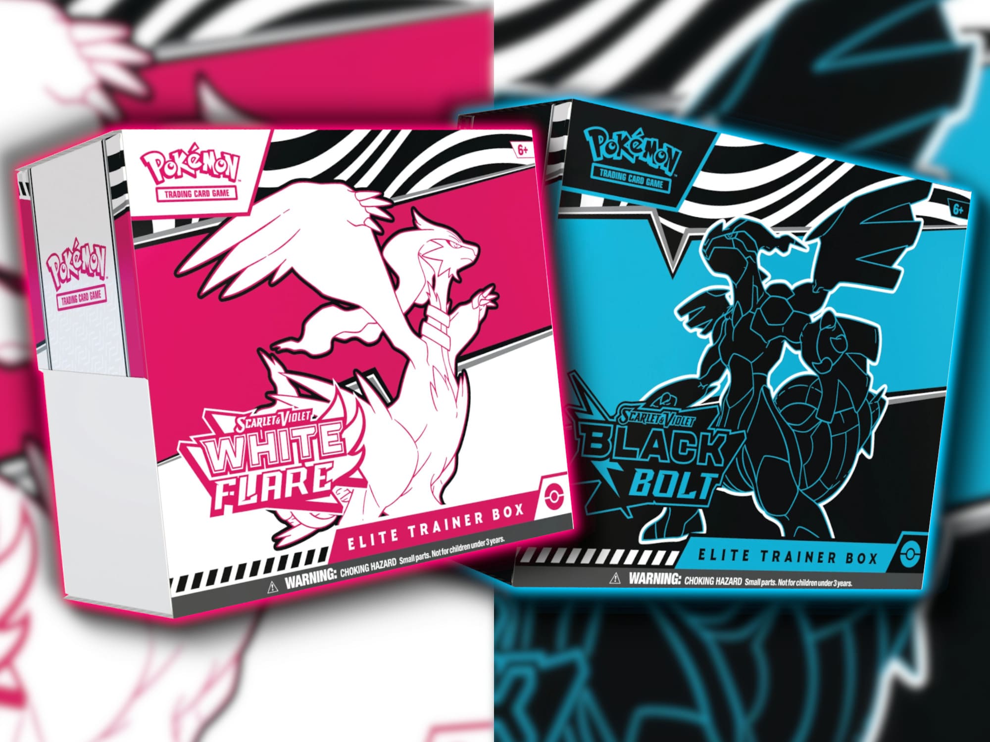 Pokémon-Scarlet-Violet-10.5-Black-Bolt-White-Flame-Englisch-Sets-Erweiterungen