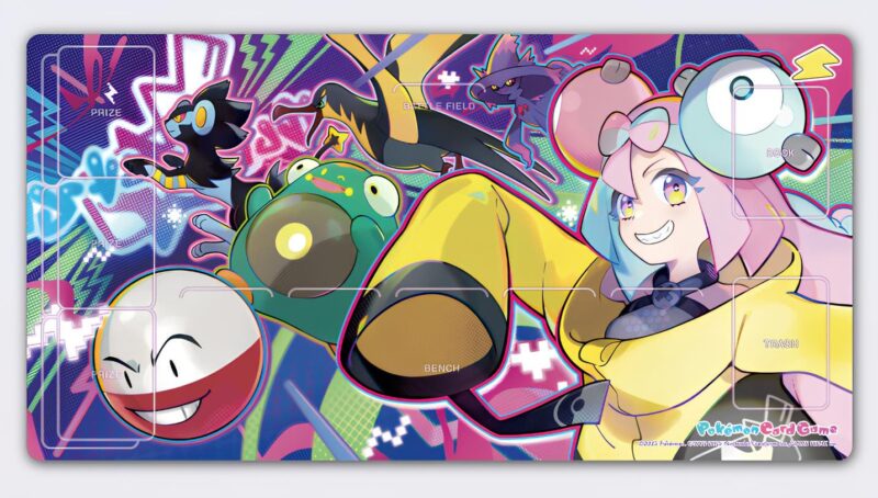 Pokémon-Scarlet-Violet-Special-Set-Box-Iono-Enigmara-Battle-Partners-Korea-TCG-Sammelkartenspiel-Playmat-Spielmatte