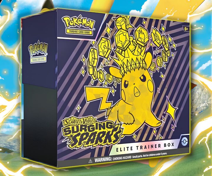 Pokémon-Scarlet-Violet-Surging-Sparks-Elite-Trainer-Box-TCG-Sammelkartenspiel-Pikachu