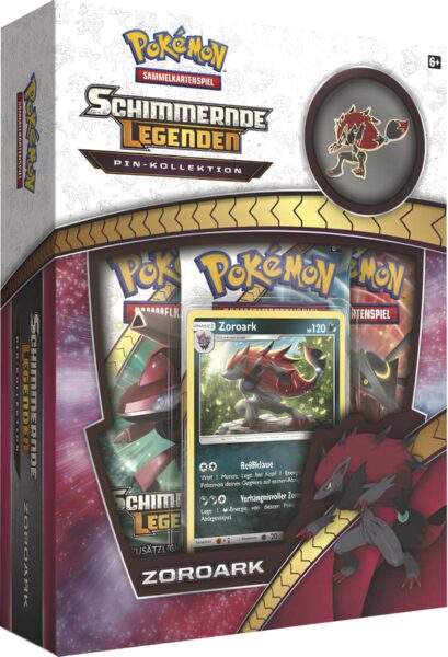 Pokémon-Schimmernde-Legenden-Pin-Kollektion-Box-Zoroark-Deutsch-TCG