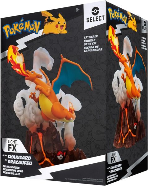 Pokémon-Select-Deluxe-Sammelfigur-Glurak-Licht-Soundeffekte