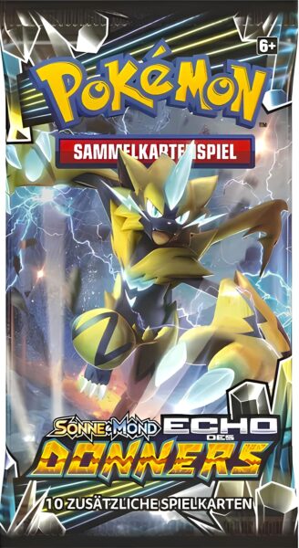Pokémon-Sonne-Mond-Echo-des-Donners-Boosterpack-Deutsch-TCG-Sammelkartenspiel