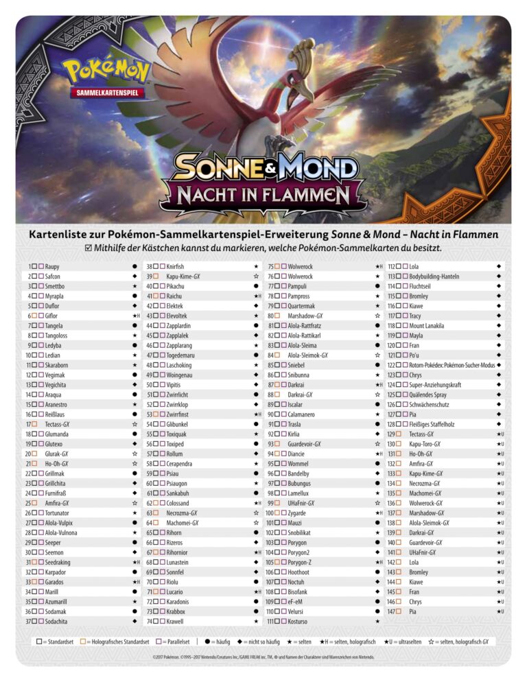 Pokémon-Sonne-Mond-Nacht-in-Flammen-Kartenliste-Checkliste