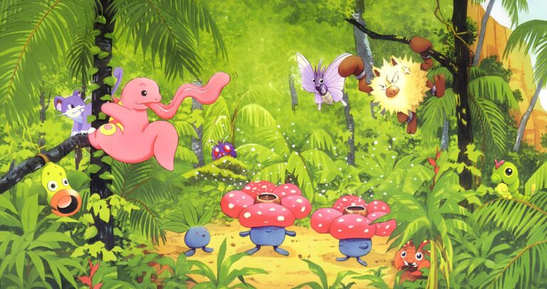 Pokémon-Southern-Islands-Collection-Postkarte-Dschungel