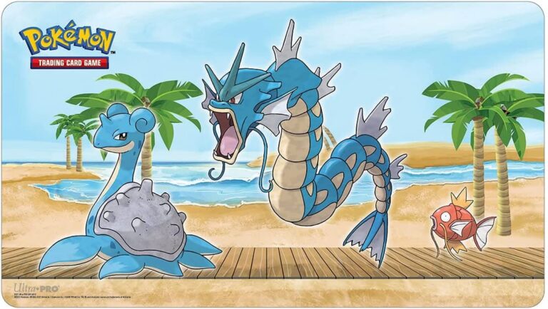 Pokemon Spielmatte von Ultra Pro im Lapras Garados Karpador Design