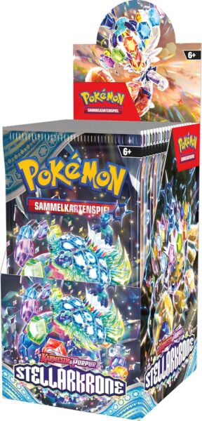 Pokémon-Stellarkrone-Booster-Display-Box-18-Packs-Deutsch-2024-TCG-Sammelkartenspiel