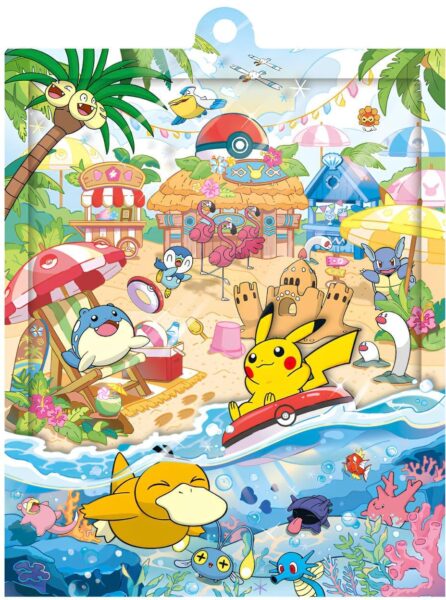 Pokémon-TCG-Card-Display-Kartenhalter-Zubehör-Karten-Chillin-Summer-Days-Sun-Korea-Sammelkartenspiel