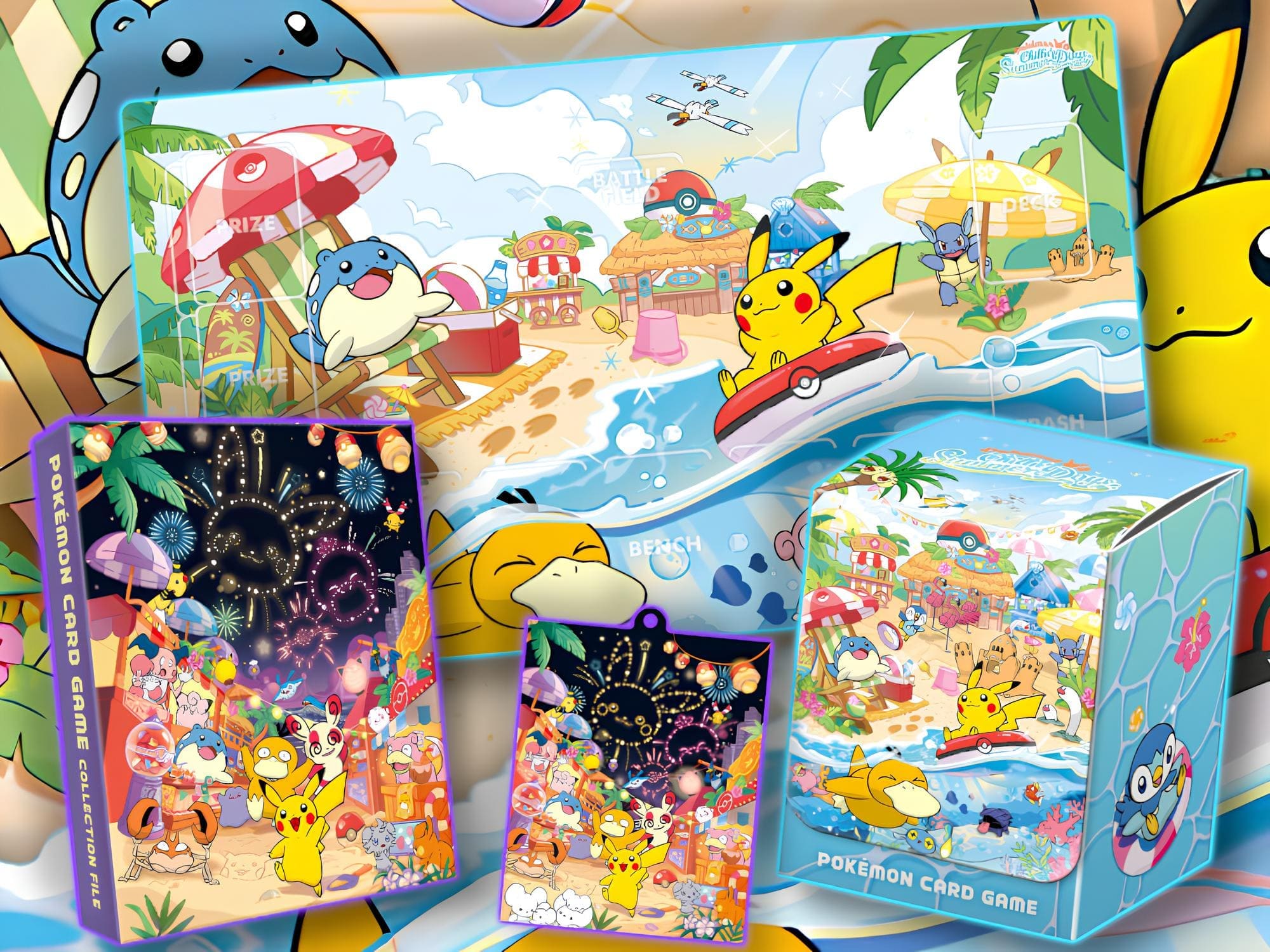 Pokémon-TCG-Karten-Zubehör-Merchandise-Chillin-Summer-Days-Korea-Sammelkartenspiel