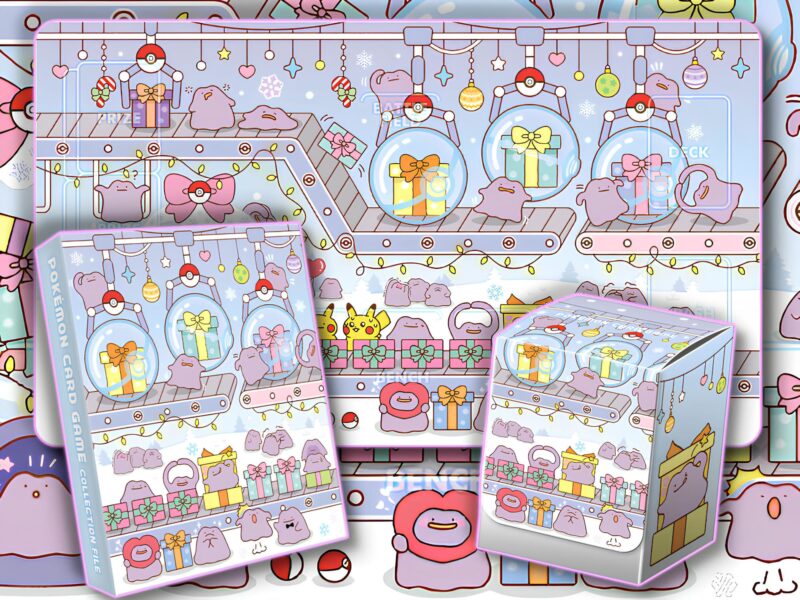 Pokémon-TCG-Karten-Zubehör-Merchandise-Ditto-Korea-Sammelkartenspiel-Weihnachten