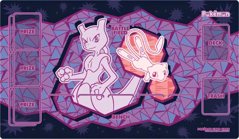 Pokémon-TCG-Playmat-Spielunterlage-Zubehör-Karten-Mewtwo-Mew-Dimension-Korea-Sammelkartenspiel