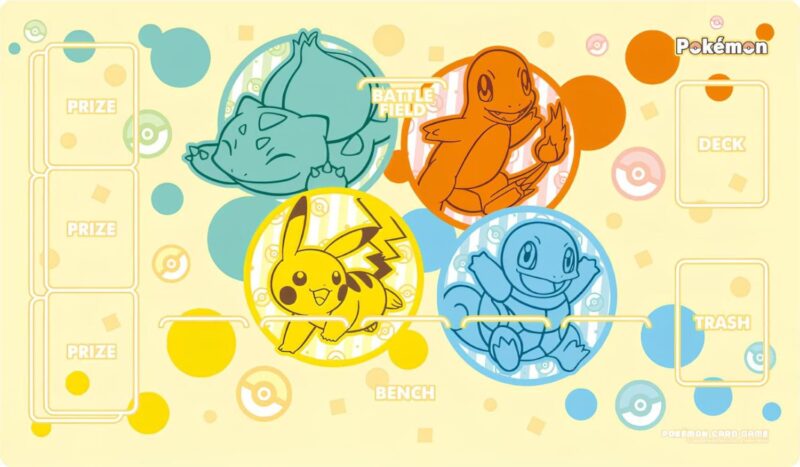 Pokémon-TCG-Playmat-Zubehör-Karten-Kanto-Starter-Pikachu-Korea-Sammelkartenspiel
