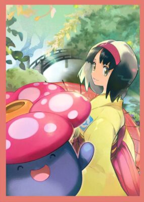 Pokémon-TCG-Sammelkartenpiel-Pocket-Sleeves-Kartenhüllen-Erika