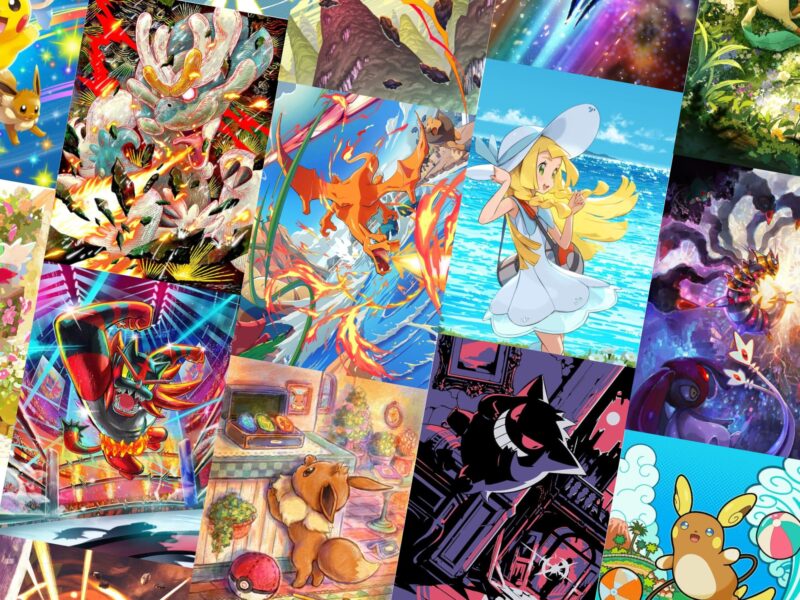 Pokémon-TCG-Sammelkartenspiel-Karten-Illustrationen-Bilder-ohne-Text