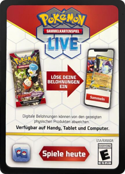Pokémon-TCG-Sammelkartenspiel-Live-Code-Karten-Booster-Packs-Karmesin-Purpur