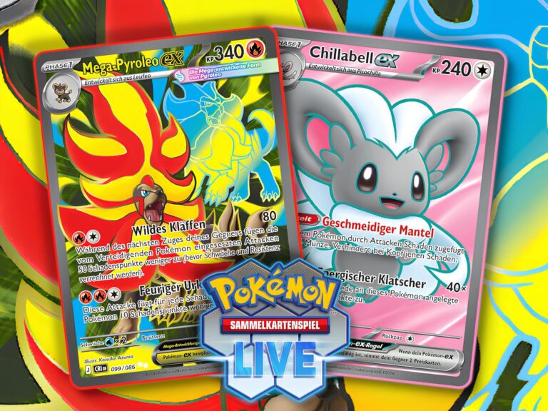 Pokémon-TCG-Sammelkartenspiel-Live-kostenlose-Full-Art-Karten-Code-Mega-Pyroleo-Chillabell-ex-NAIC-2026