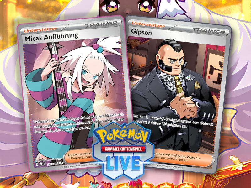 Pokemon-TCG-Sammelkartenspiel-Live-kostenlose-Full-Art-Trainerkarten-Code-Micas-Auftritt-Gipson-Violette-Jubiläum-2026
