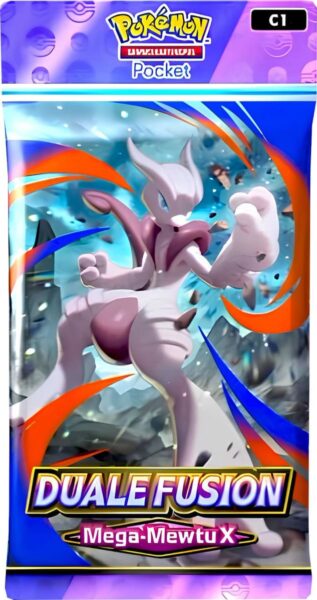 Pokémon-TCG-Sammelkartenspiel-Pocket-Duale-Fusion-C1-Booster-Pack-Mega-Mewtu-X