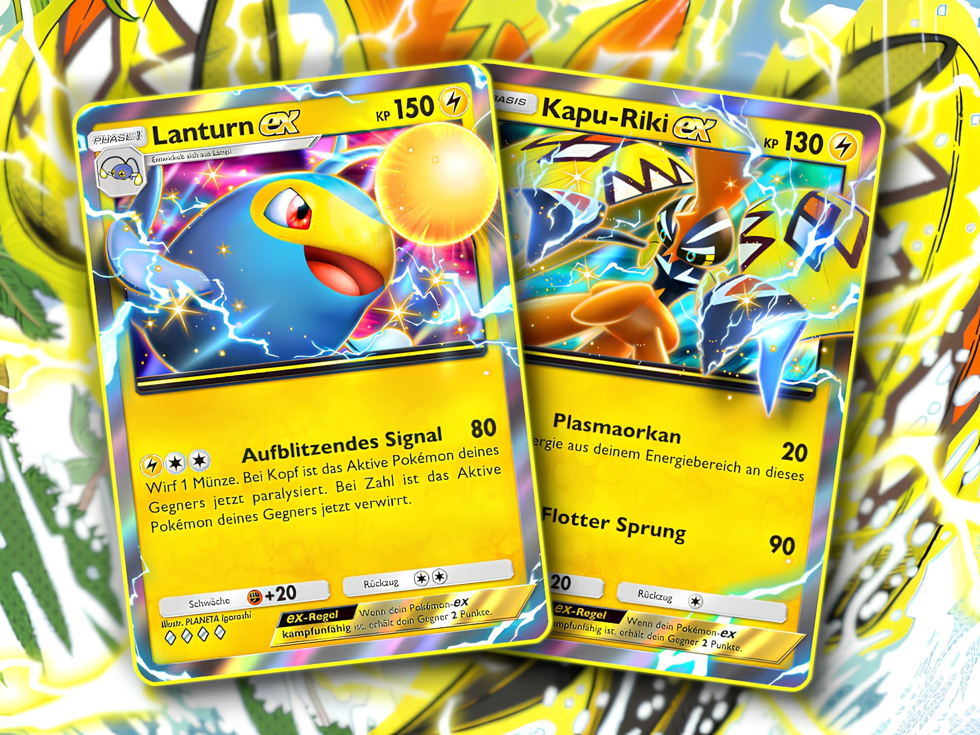 Pokémon-TCG-Sammelkartenspiel-Pocket-Elektro-Pokémon-Event-Lanturn-Kapu-Riki-ex-2025