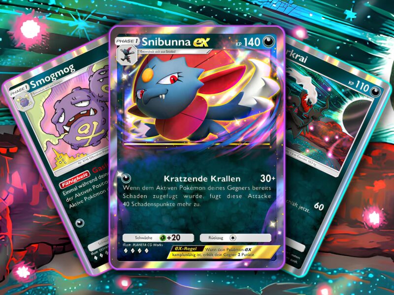 Pokémon-TCG-Sammelkartenspiel-Pocket-Finsternis-Pokémon-Event-Snibunna-ex-Wunderwahl