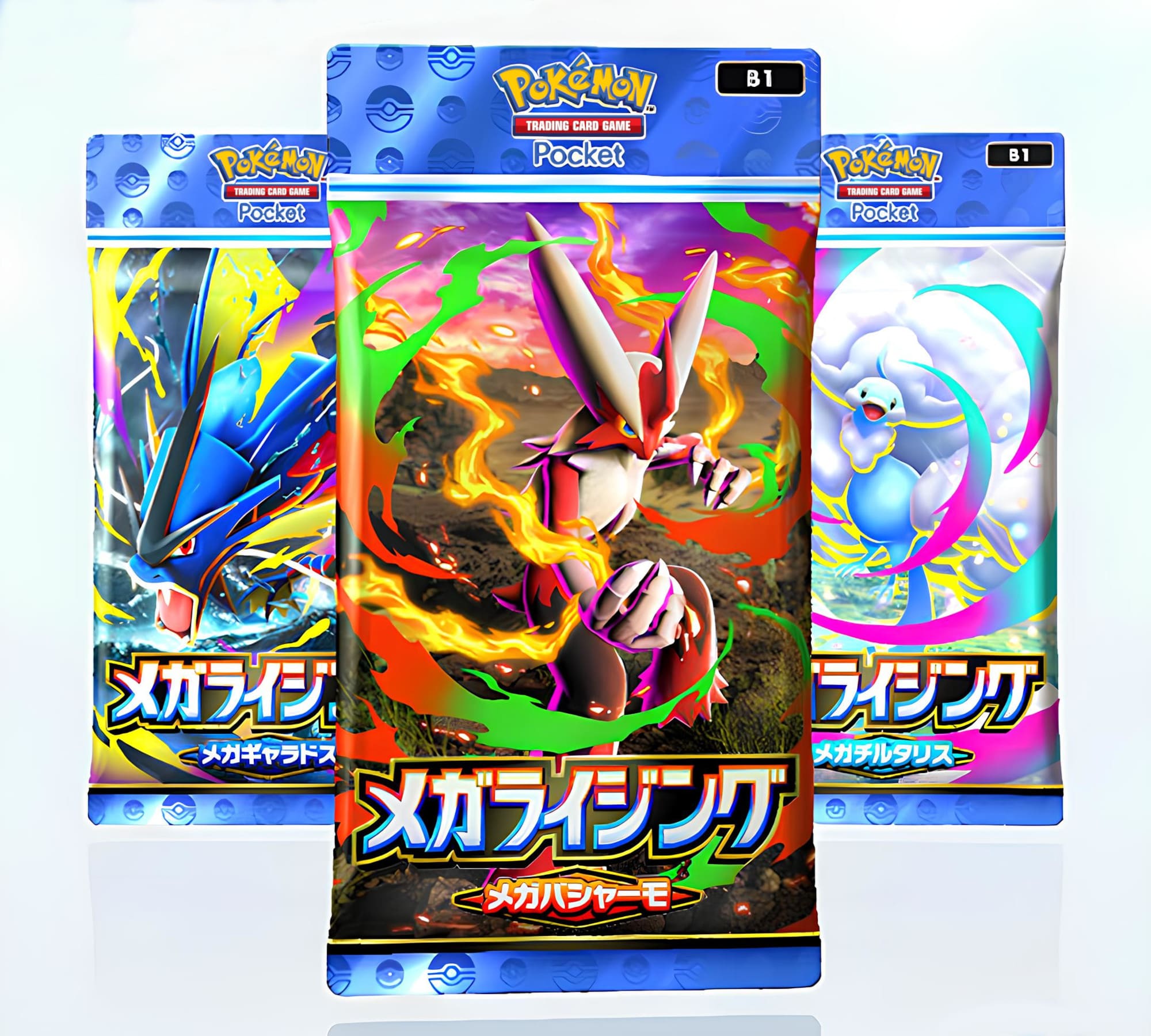 Pokémon-TCG-Sammelkartenspiel-Pocket-Mega-Rising-B1-Set-Erweiterung-Booster