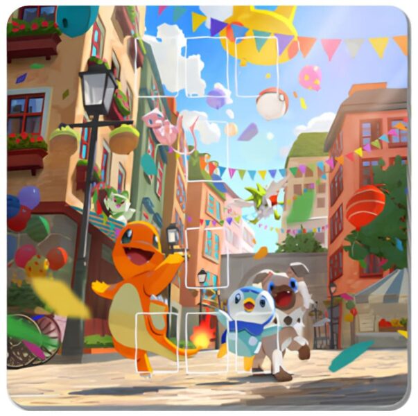 Pokémon-TCG-Sammelkartenspiel-Pocket-Playmat-Spielmatte-Glumanda-Jubiläum