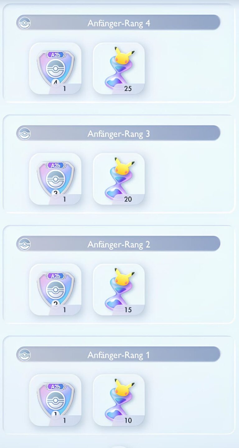 Pokémon-TCG-Sammelkartenspiel-Pocket-Rangmatches-Belohungen-Saison-A2b-Anfänger-Rang