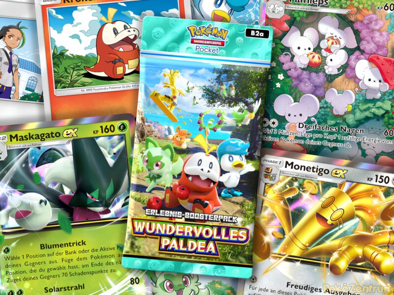 Pokemon-TCG-Sammelkartenspiel-Pocket-Set-Erweiterung-Erlebnis-Boosterpack-B2a-Wundervolles-Paldea-neu
