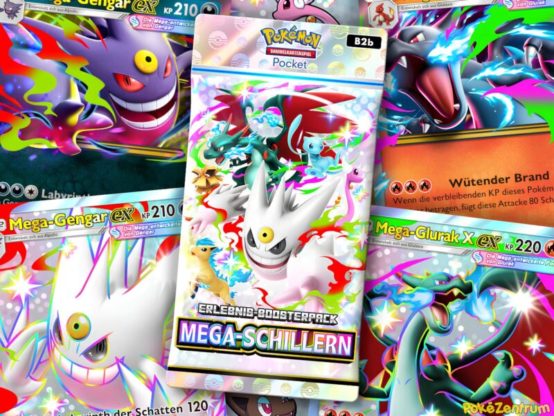 Pokemon-TCG-Sammelkartenspiel-Pocket-Set-Erweiterung-Erlebnis-Boosterpack-B2b-Mega-Schillern