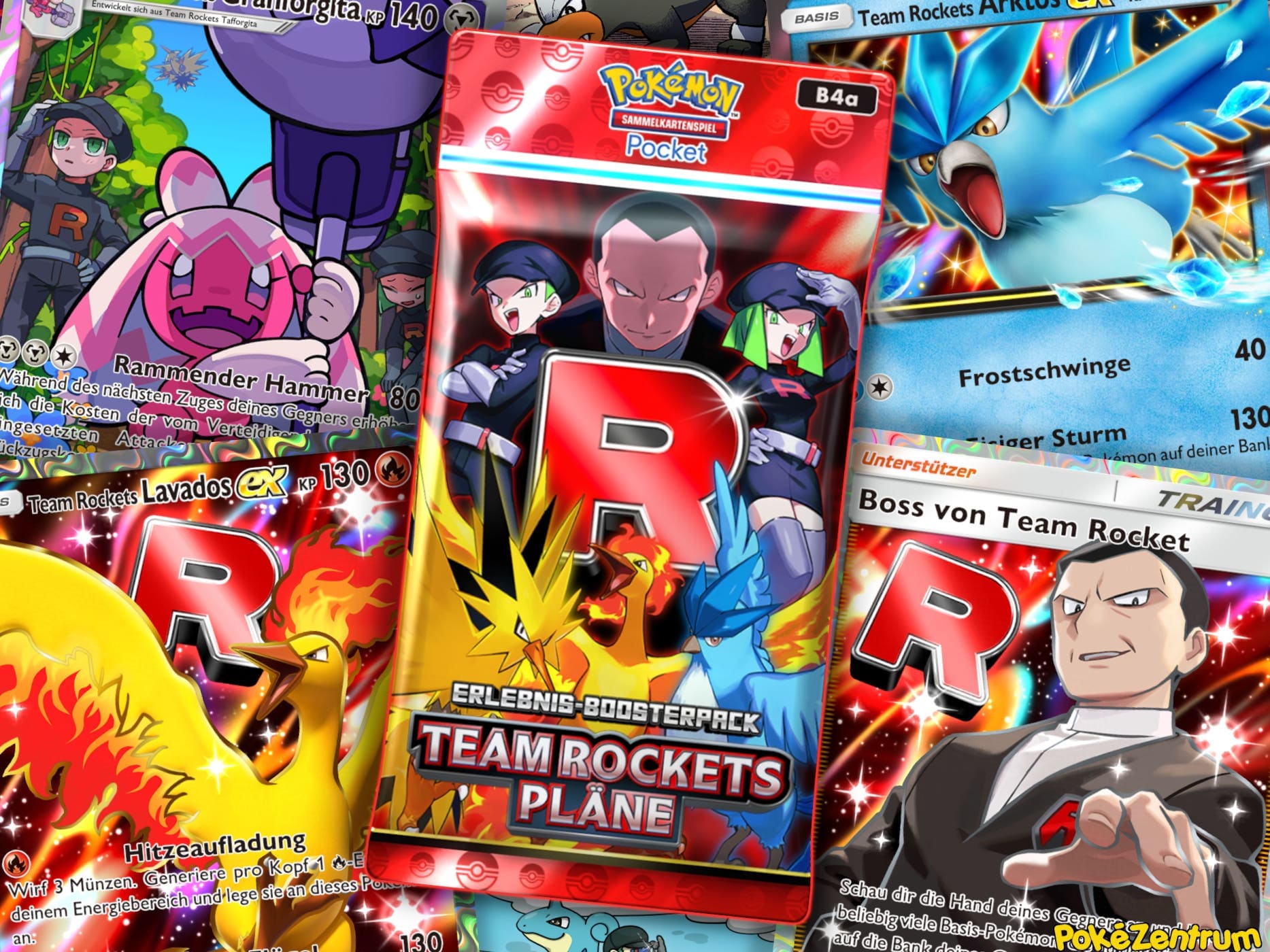 Pokemon-TCG-Sammelkartenspiel-Pocket-Set-Erweiterung-Erlebnis-Boosterpack-B4a-Team-Rockets-Pläne