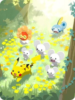 Pokemon-TCG-Sammelkartenspiel-Pocket-Spezial-Drop-Event-2026-Zubehör-Cover-Wald