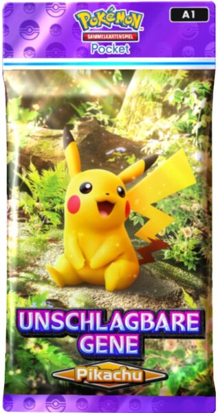Pokémon-TCG-Sammelkartenspiel-Pocket-Unschlagbare-Gene-Genetic-Apex-Booster-Pack-Pikachu