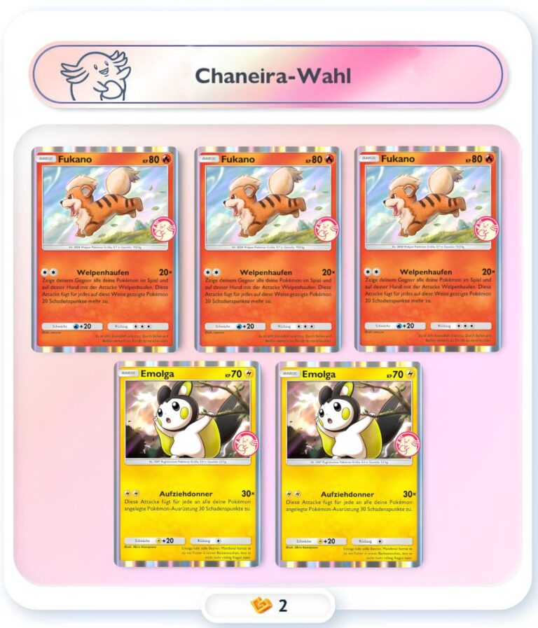 Pokemon-TCG-Sammelkartenspiel-Pocket-Wunderwahl-Event-Fukano-Chaneira-Wahl
