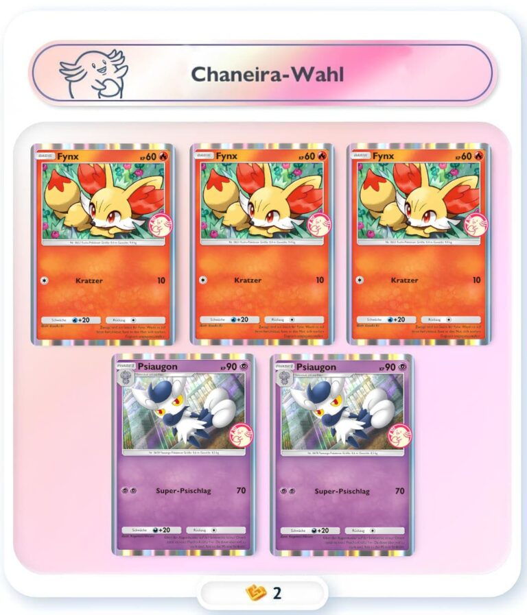 Pokemon-TCG-Sammelkartenspiel-Pocket-Wunderwahl-Event-Fynx-Chaneira-Wahl