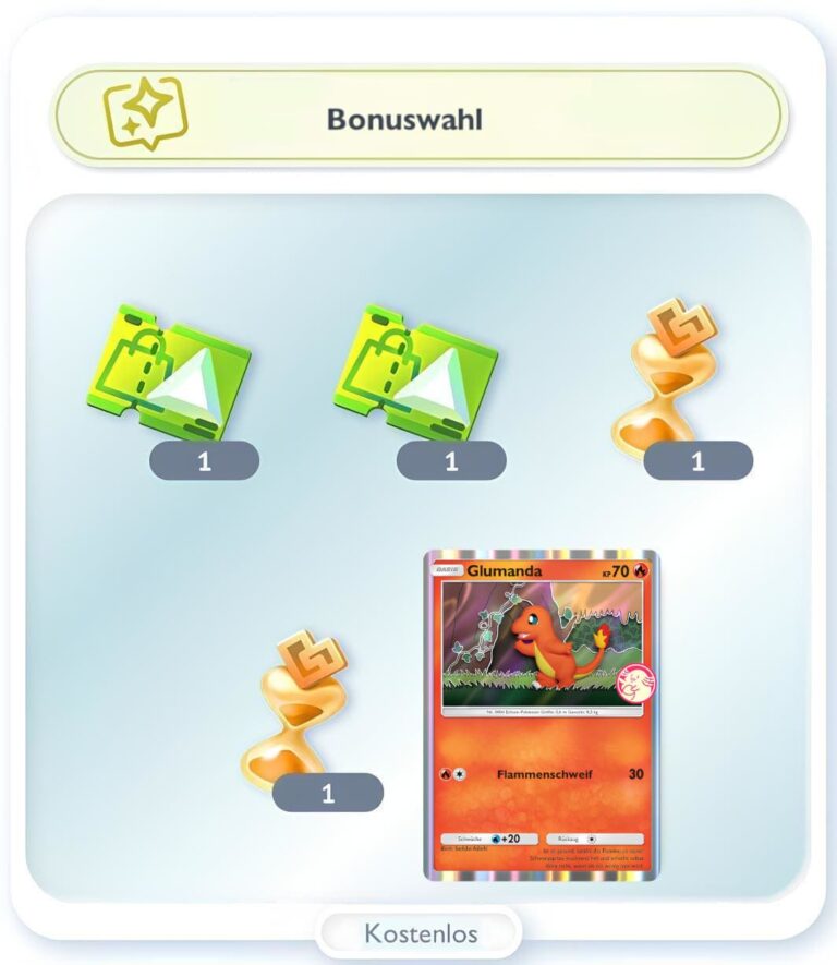 Pokemon-TCG-Sammelkartenspiel-Pocket-Wunderwahl-Event-Glumanda-Bonuswahl