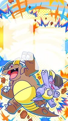 Pokemon-TCG-Sammelkartenspiel-Pocket-Wunderwahl-Event-Nebulak-Zubehör-Hintergrund-Mega-Kangama