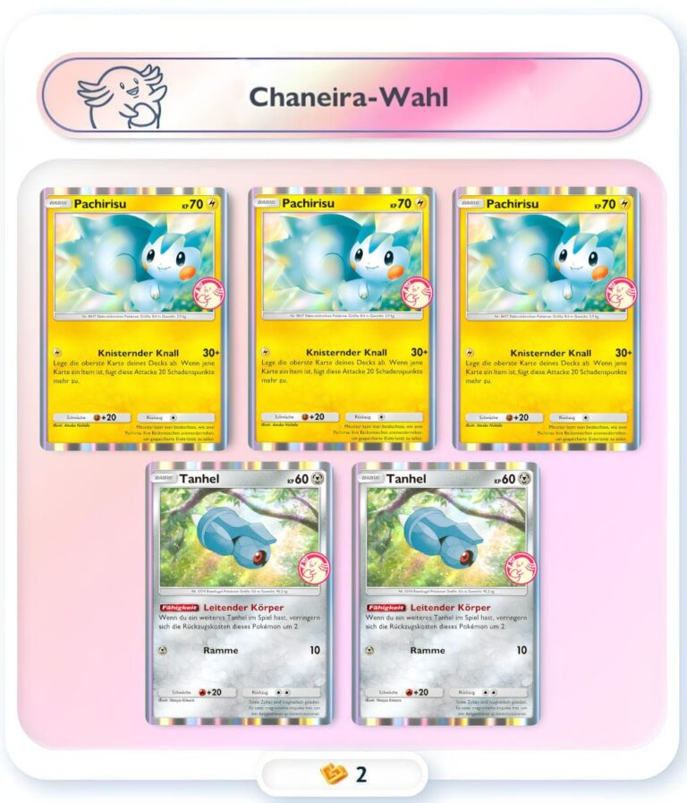 Pokemon-TCG-Sammelkartenspiel-Pocket-Wunderwahl-Event-Pachirisu-Chaneira-Wahl