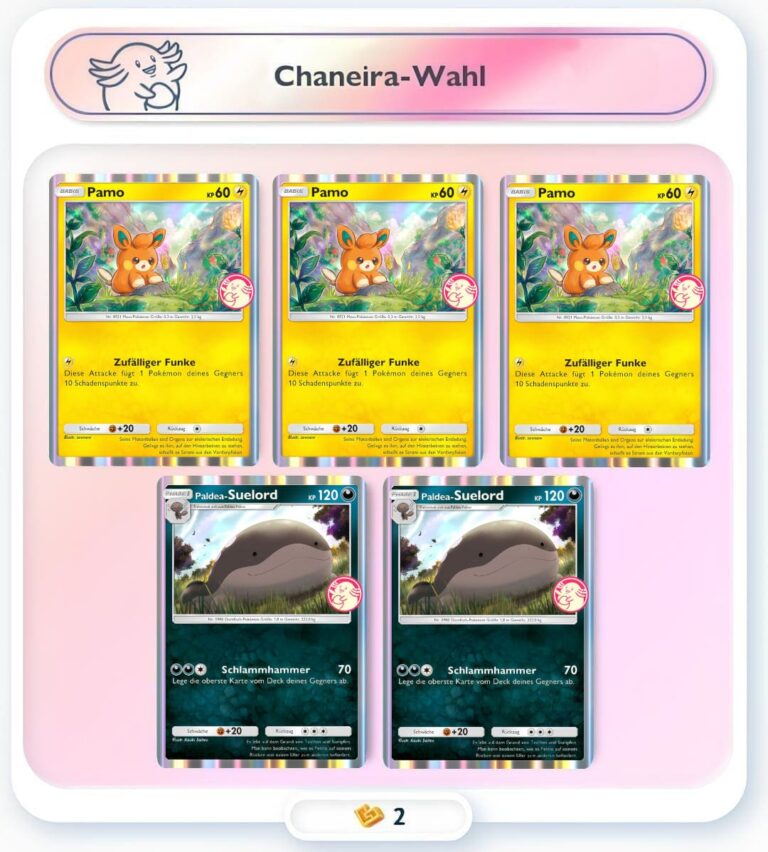 Pokemon-TCG-Sammelkartenspiel-Pocket-Wunderwahl-Event-Pamo-Paldea-Suelord-Chaneira-Wahl