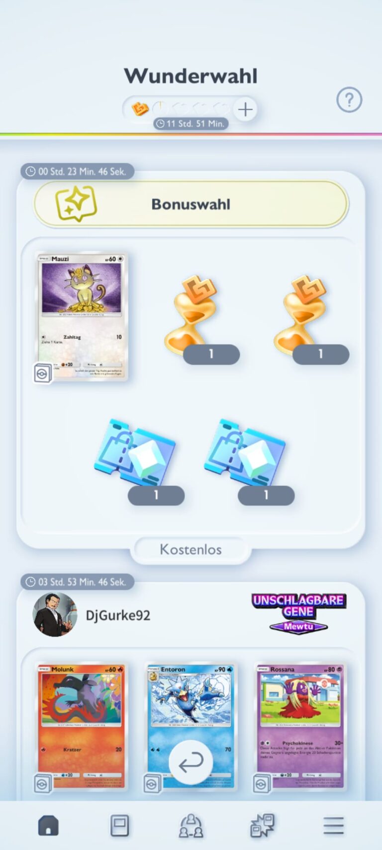 Pokémon-TCG-Sammelkartenspiel-Pocket-Wunderwahl-Event-Teil-1-Screenshot-Bonuswahl