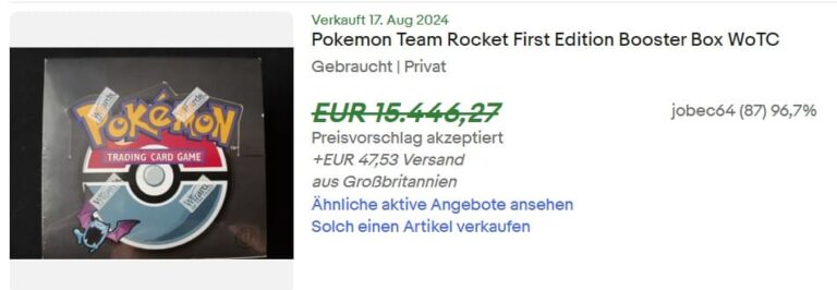 Pokémon-Team-Rocket-1st-Edition-Booster-Display-Box-Englisch-TCG-Top-Verkäufe-Preis-eBay
