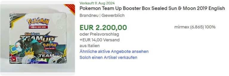 Pokémon-Team-Up-Booster-Display-Box-Englisch-TCG-Sammelkartenspiel-Top-Verkäufe-Preis-eBay