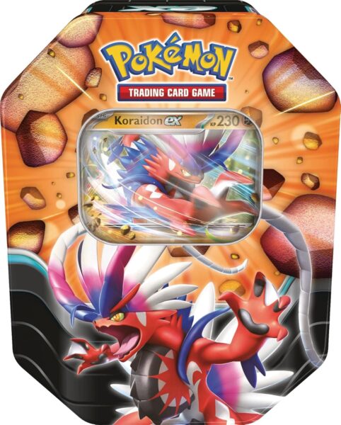 Pokémon-Tin-Box-Schlagkräftige-Legenden-Koraidon-ex-2025-Sammelkartenspiel