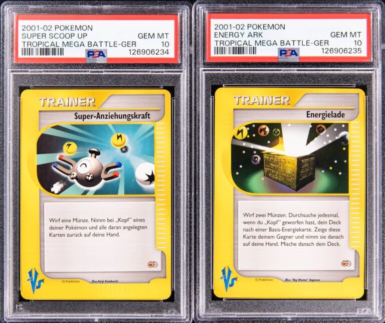 Pokémon-VS-Tropical-Mega-Battle-Karten-Deutsch-German-Super-Anziehungskraft-Energielade