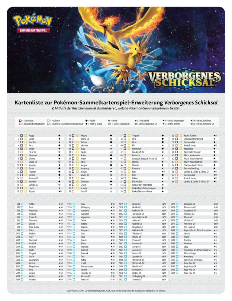 Pokémon-Verborgenes-Schicksal-Hidden-Fates-Kartenliste-Checkliste
