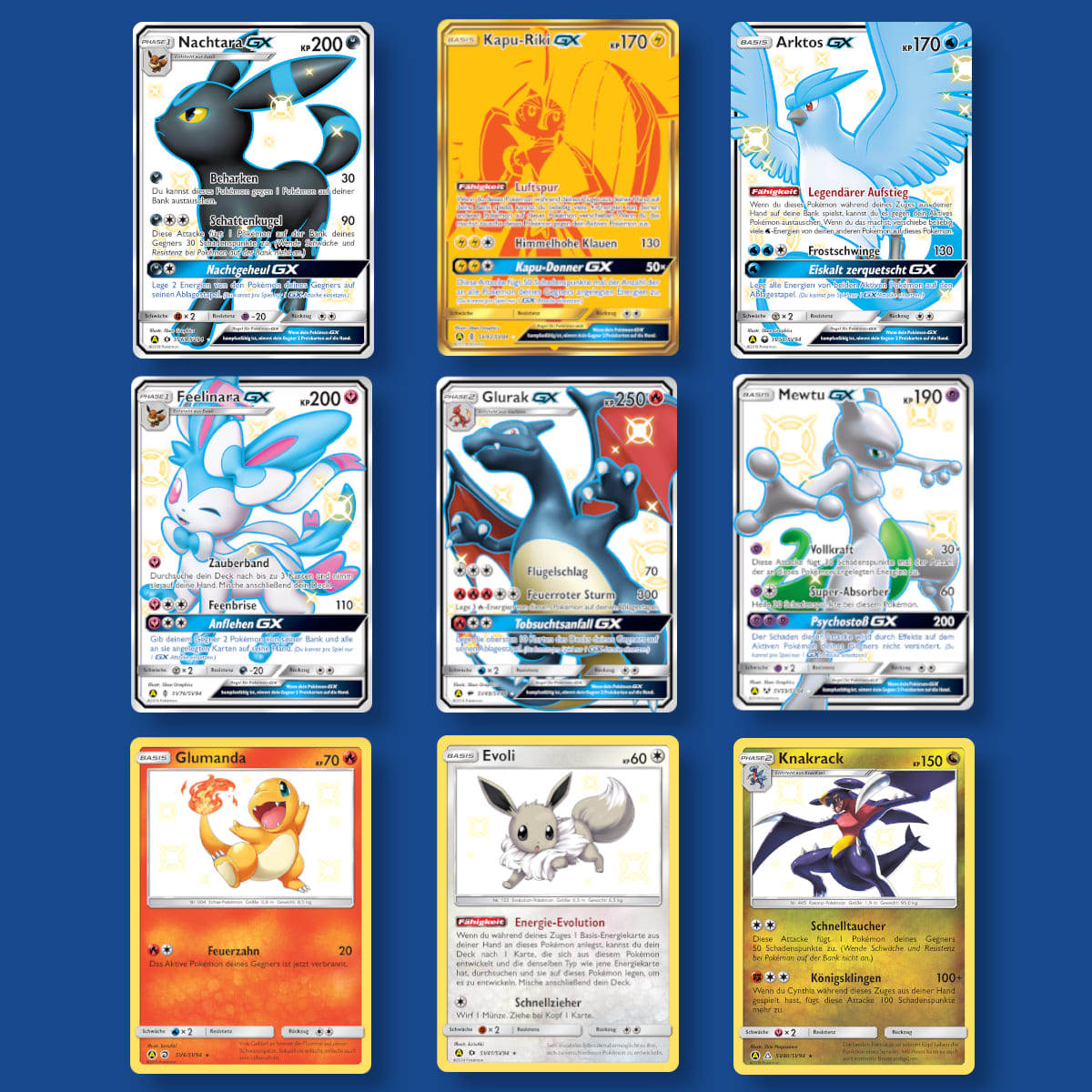 Pokémon-Verborgenes-Schicksal-Hidden-Fates-Shiny-Schillernde-Karten