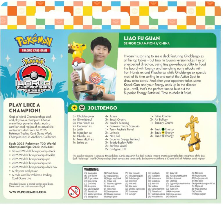 Pokémon-World-Championships-Deck-Weltmeisterschaftsdeck-2025-Liao-Fu-Guan-Joltdengo-Gholdengo-Monetigo-ex-Englisch-1