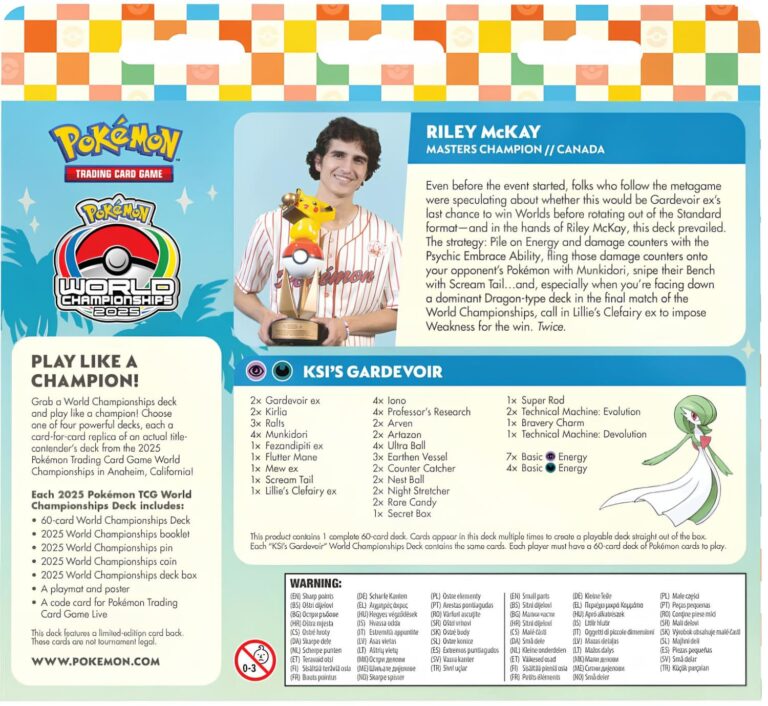 Pokémon-World-Championships-Deck-Weltmeisterschaftsdeck-2025-Riley-McKay-KSI-Gardevoir-Englisch-1