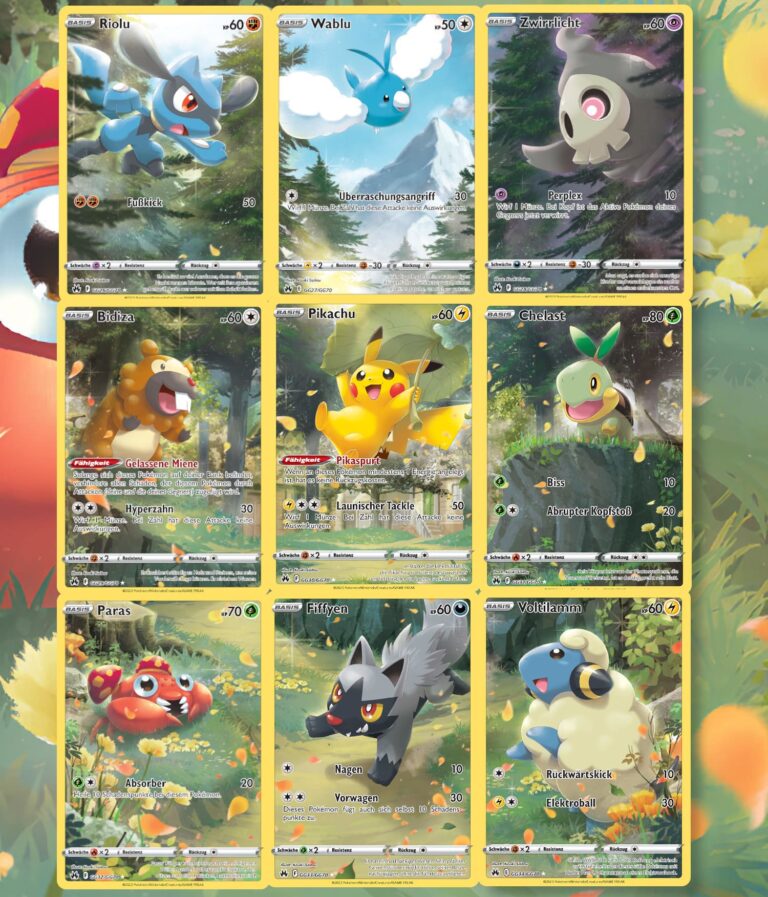 Pokémon-Zenit-der-Könige-Galar-Galerie-Karten-verbundene-Illustrationen-TCG-Sammelkartenspiel