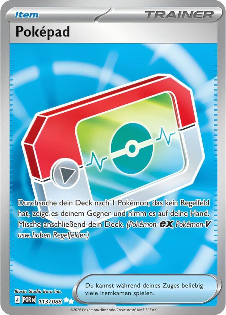 Poképad-113-088-Optimale-Ordnung-Full-Art-Pokémon-Karte-Deutsch