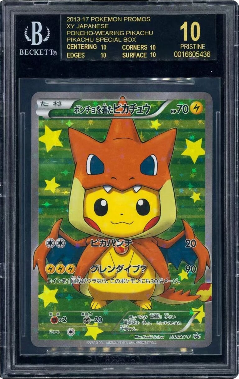 Poncho-Pikachu-208-XY-P-Japanese-Promo-Pokémon-Karte-BGS-10-Black-Label